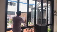 Gold supplier aluminium windows doors in china double glaze bifold window accordion windows
