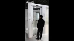 AAMA Single panel aluminum french doors exterior double tempered fiberglass shed doors on China WDMA