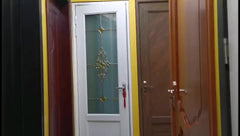Popular design white french doors upvc casement door commercial price on China WDMA