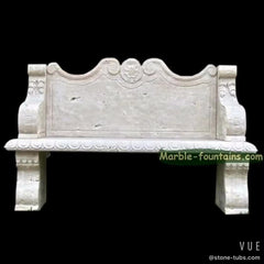 Customize Design Sculpture Stone Garden Decorative Park Hand Carve Statue Carrara White Marble Outdoor Bench on China WDMA
