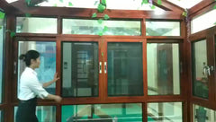 Manufacturers customized soundproof broken bridge window aluminum alloy doors and windows anti-theft sound insulation push-pull on China WDMA