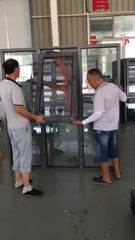 Chinese supplier huge latest window design aluminum casement double glazed energy saving window on China WDMA