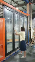 Aluminum bi fold door on China WDMA