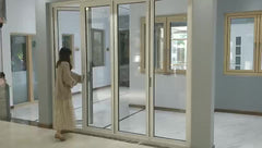 Roomeye hot sale aluminum bi folding door aluminium security screen door on China WDMA