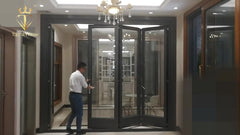 Partical Glass patio exterior bifold doors double glazing outdoor folding door aluminum bi folding door on China WDMA