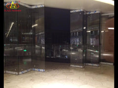 Customized Hight quality stainless steel sliding folding door for interer shop on China WDMA