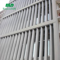 OEM Service vertical opening window wall aluminium aerofoil louver blade price on China WDMA