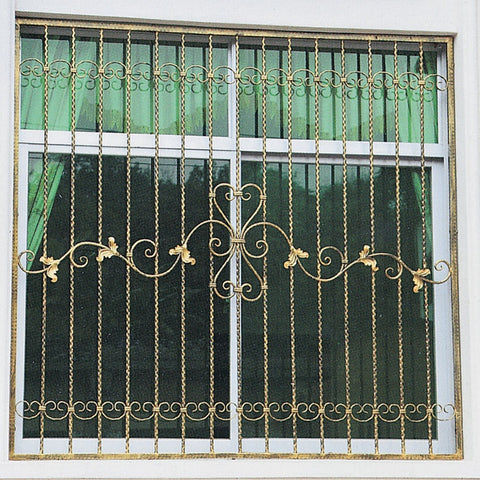 OP-E001 Europe Design Iron Window Grill China Manufacturer Wrought Iron Windows For Window Frame on China WDMA