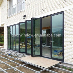 Order from china direct main entrance doors design double glass bi-folding door with low-e coating on China WDMA