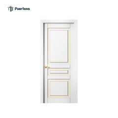 Out swing water proof safety locks secured double glass wood door with white frame french door for exterior on China WDMA