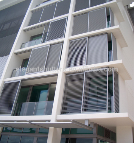 Outdoor sunny color aluminum shutter windows and doors on China WDMA