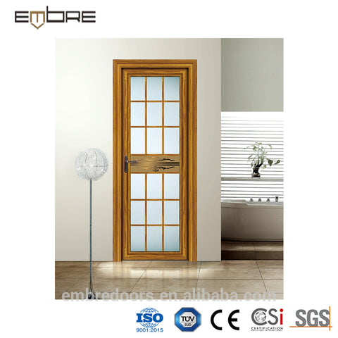Oval glass entry door with aluminum panel and glass door for optional on China WDMA