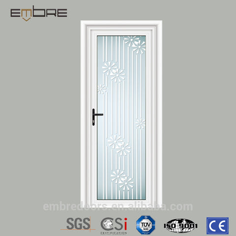 Oval glass entry door with aluminum panel and glass door for optional on China WDMA