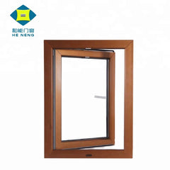 PVC High Evaluation Wood Color PVC Opening Casement Windows