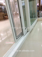 PVC Hurricane impact resistant glass sliding doors price on China WDMA