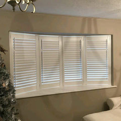 PVC Plantation shutter doors lead free security window blinds interior residential shutters bay pvc window shutters on China WDMA