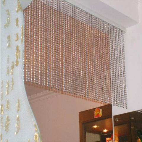Popular Metal Ball Curtain Doorway /Window Wall Hanging Decoration on China WDMA