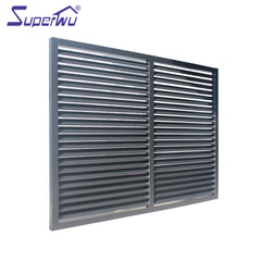 Powder coating aluminum louver windows with tempered glass blades on China WDMA