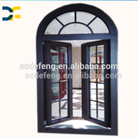 Quality Guaranteed Custom Arch Aluminum Window with Wooden Frame on China WDMA