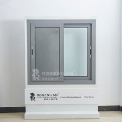 ROGENILAN 100 series double glazed aluminum sliding window with flyscreen