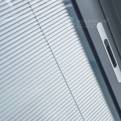 ROGENILAN Australian AS2047 standard double glass aluminum sliding doors with blinds inside on China WDMA