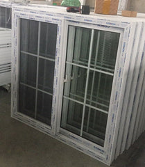Ready made cheap white pvc sliding windows on China WDMA