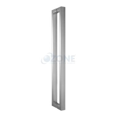 Rectangular section Pull Handle With Back to Back installation on Glass Wooden Metals Doors on China WDMA