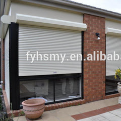 Remote control automatic rolling shutter windows with 37/42/50mm aluminum slat on China WDMA