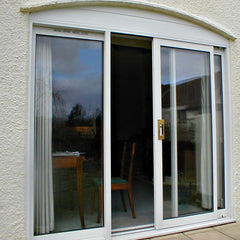 Residential aluminium frame double glazed 3 panel sliding patio glass door price on China WDMA