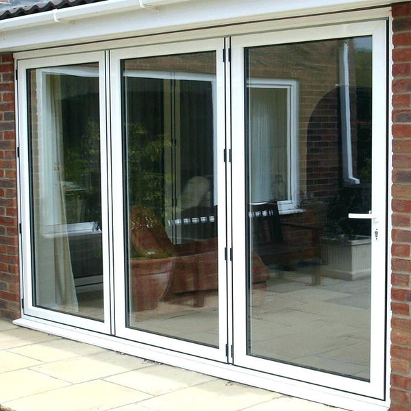 Residential aluminium frame double glazed 3 panel sliding patio door price on China WDMA