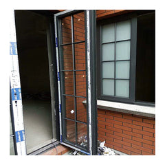 Residential aluminium toughened glass double casement window manufacturers on China WDMA