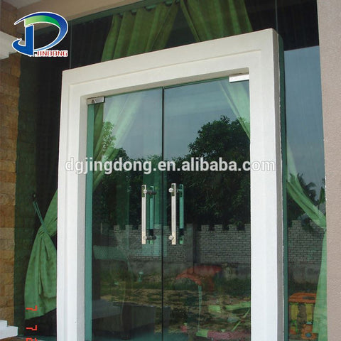Restaurant Shop Commercial Tempered Double Open Sliding Glass Door on China WDMA