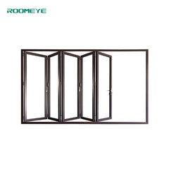 Roomeye hot sale aluminum exterior bi folding glass door on China WDMA