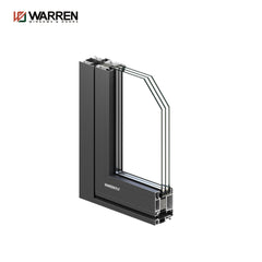 Warren 60x80 Double French Door With Modern Interior Glass Double Doors