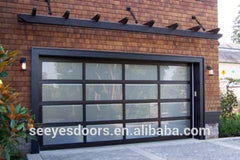 Seeyesdoor Tempered Glass Panel Full View Garage Door Automatic Open on China WDMA