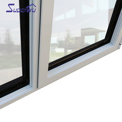 Shanghai Manufacturer Aluminum frame casement window double glass casement windows on China WDMA