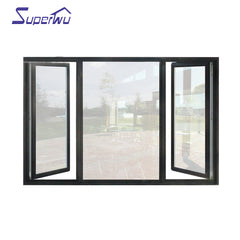 Shanghai Manufacturer Aluminum frame casement window double glass casement windows on China WDMA