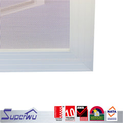 Silvery aluminum stainless steel mesh hinged door as security door on China WDMA