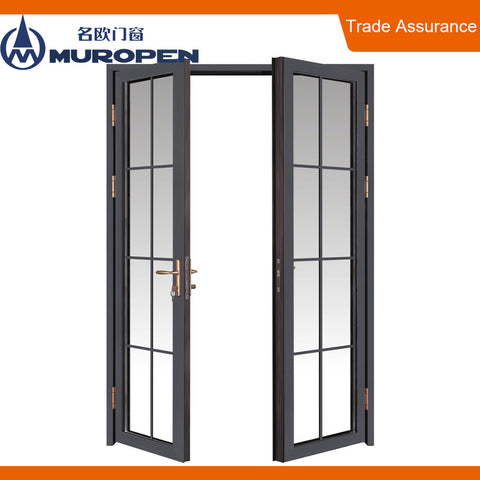 Single side door pull handle glass aluminium folding sliding patio door system on China WDMA