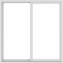 60x60 59.5x59.5 White Vinyl Sliding Window