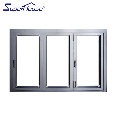 Sliding Open Style window Aluminum Alloy Frame Material fold windows