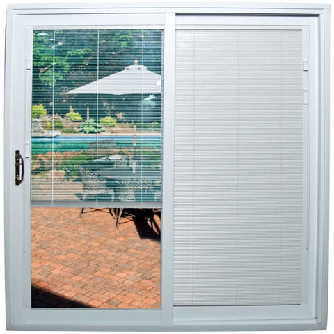 Sliding glass doors with built in blinds on China WDMA