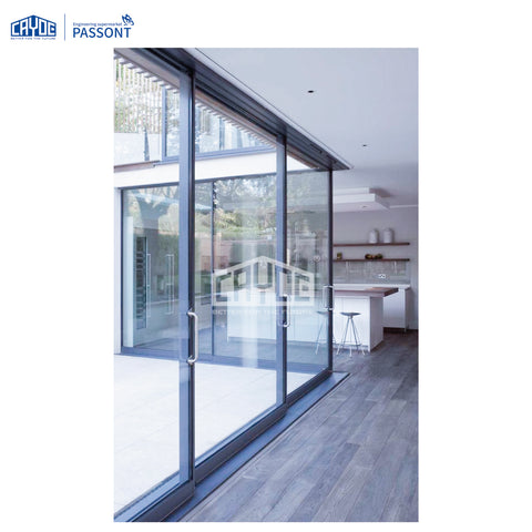 Slim frame aluminum sliding patio glass door philippines price and design on China WDMA