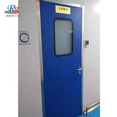Soundproof door push-pull steel stainless steel clean room door can be customized to a variety of specifications on China WDMA