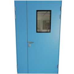 Soundproof door push-pull steel stainless steel clean room door can be customized to a variety of specifications on China WDMA