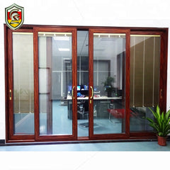 Soundproof double insulated glazing sliding door pictures living room aluminium door on China WDMA