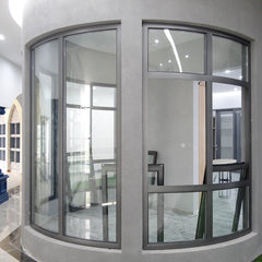 Soundproof large size fixed aluminium corner window