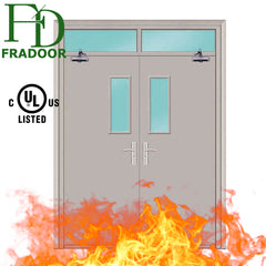 Stainless Steel Outdoor Double Fire Resistant Kitchen Security Metal Doors on China WDMA