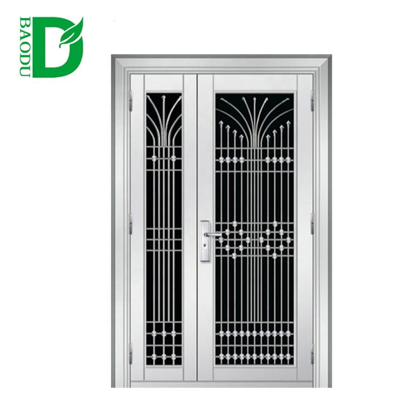 Stainless Steel Storm Security design Doors Exterior Double Door on China WDMA