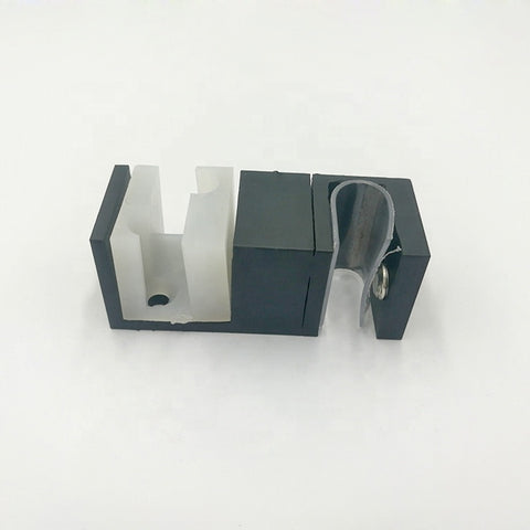 Stainless steel Black glass sliding door guide and shower door floor guide accessories on China WDMA